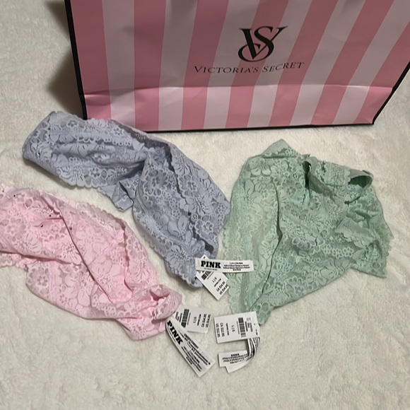 NWT Victoria’s Secret Pink Bundle of 3 Underwear Size L - Picture 9 of 10